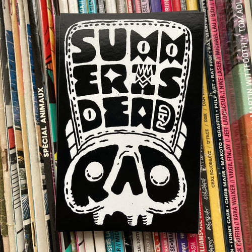 RAD SHIRTS x EVIL PARADISE Summer Is Dead sticker skull graffiti art