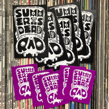 Summer is Dead stickers designed by Rad Wayne. Evil Paradise x Rad Shirts collaboration graffiti stickers NJ