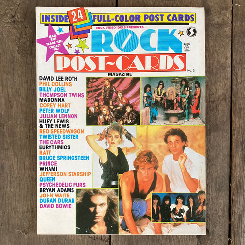 1985 Rock Post Cards Magazine #2 (complete with 24 postcards)