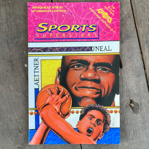 1993 Sports Superstars comic featuring Shaq and Christian Laettner