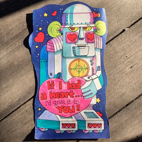 Vintage Space Robot Valentine