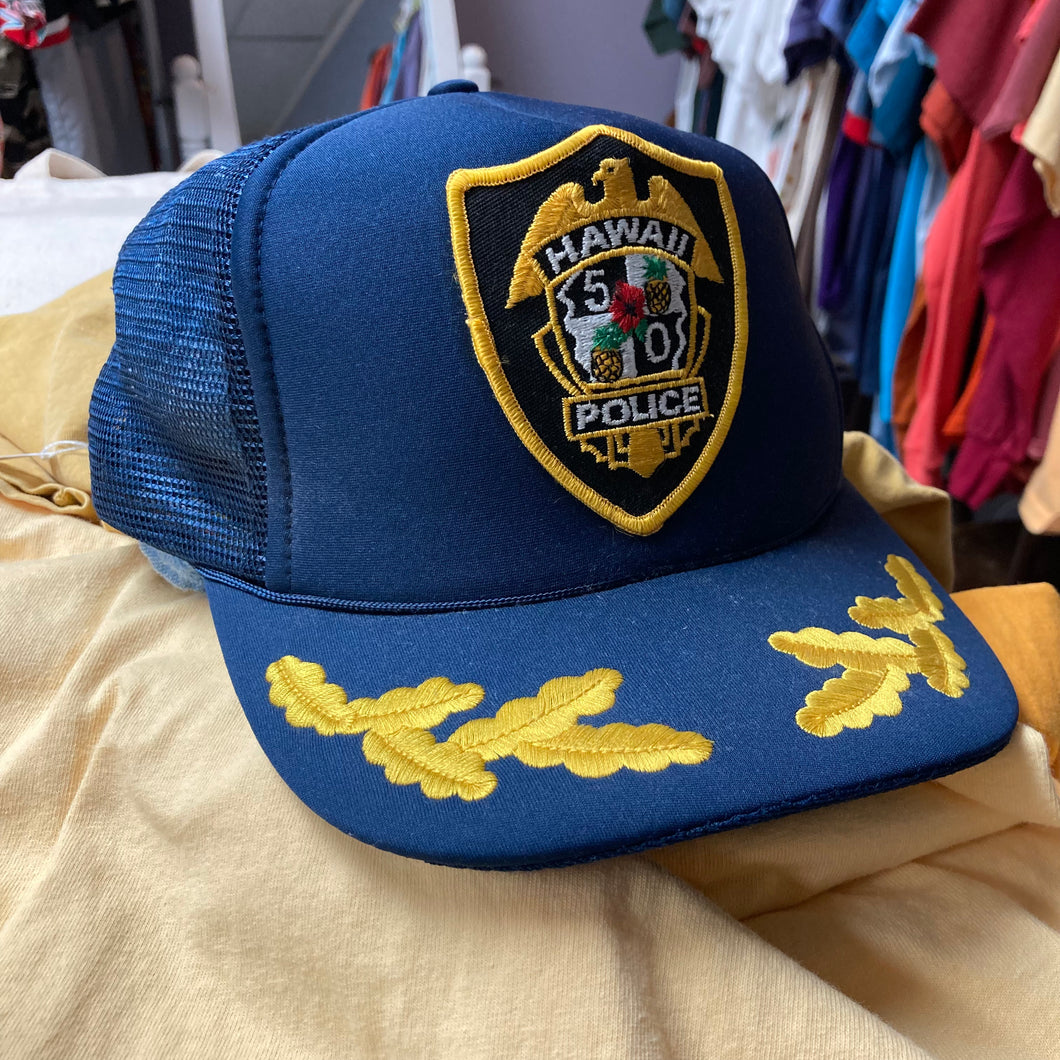 Retro Hawaii Police mesh trucker hat