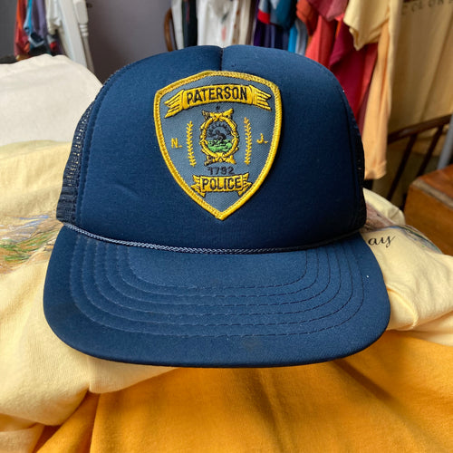 Vintage Paterson Police Department trucker hat