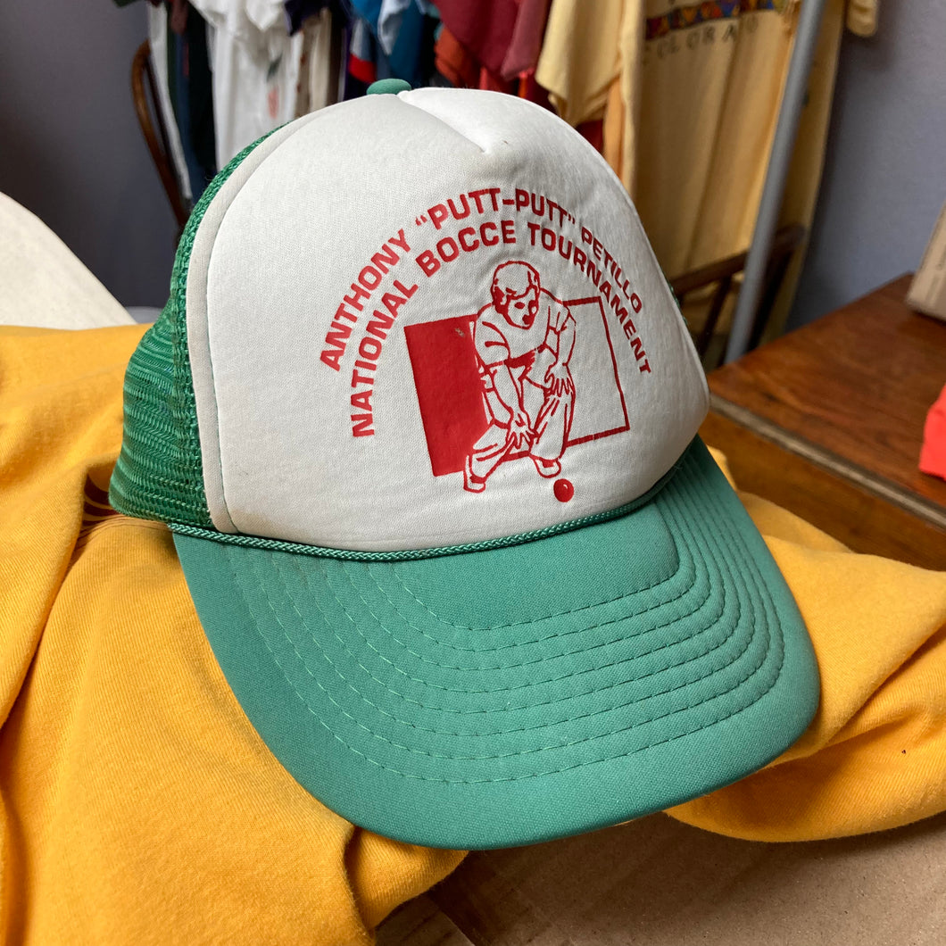 Retro National Bocce Tournament trucker hat