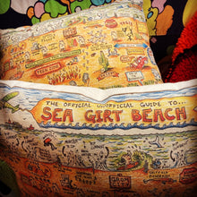Sea Girt Beach Map Pillow