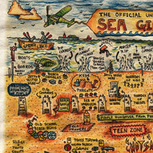 Sea Girt Beach Map t-shirt
