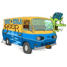 1960's Van shirt art by Ryan Wade available on RadCakes Asbury Park NJ