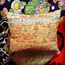 Sea Girt Souvenir beach pillow gifts Map Art NJ