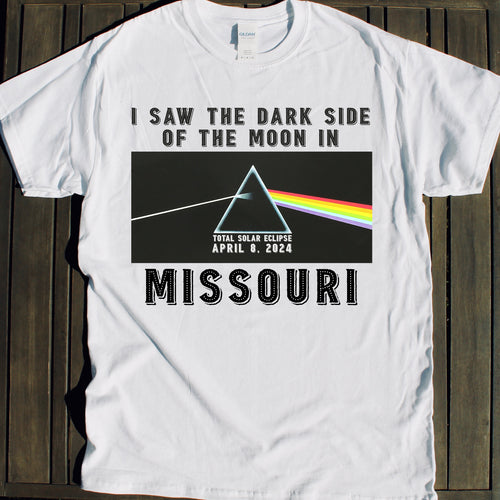 2024 Total Solar Eclipse shirt Official Missouri event souvenir Dark Side of the Moon Total Solar Eclipse shirt for sale April 8 2024 souvenir gift shop commemorative tshirts 4/8/24 Made in USA