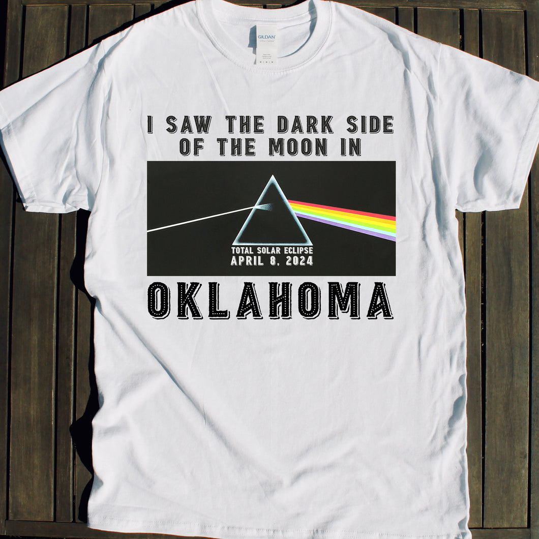 2024 Total Solar Eclipse shirt for Oklahoma event on April 8 for viewing party souvenirs Total Solar Eclipse shirt for sale April 8 2024 souvenir gift shop commemorative tshirts 4/8/24 Made in USA