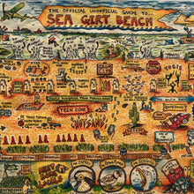 Sea Girt Beach Map long sleeve shirt