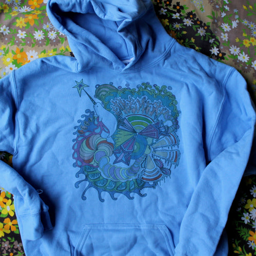 Space Narwhal hooded sweatshirt