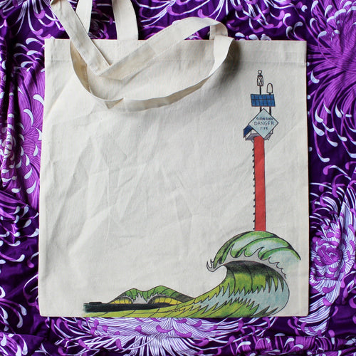 Sea Girt Surf reusable canvas tote bag