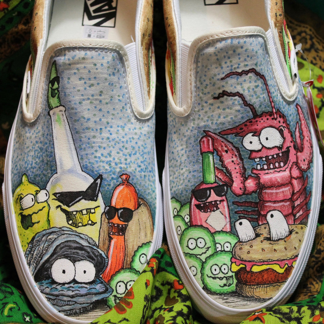 Custom Cartoon-Style Vans