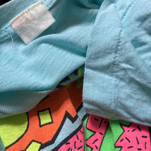 Vintage Bahamas Sun Club shirt with neon puffy print