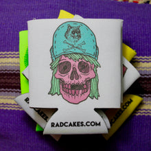 Cat Hat Skull koozie