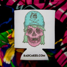 Cat Hat Skull koozie