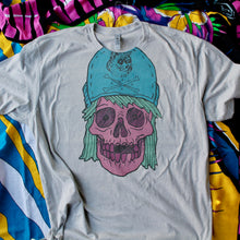 large skull shirt with suicidal tendencies hat 1980s 1990s flip brim