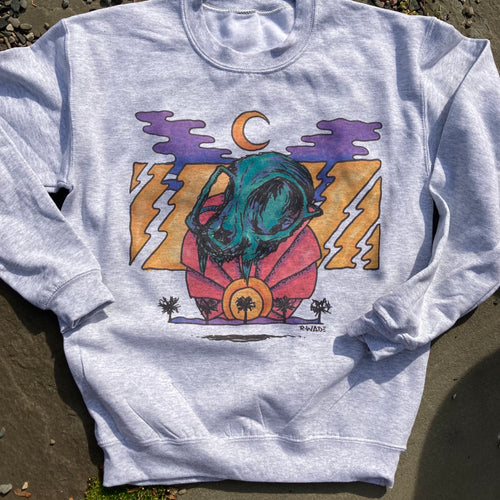 Cat Skull Vision Crewneck