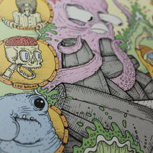 octopus artwork manasquan inlet nj comic book art for sale