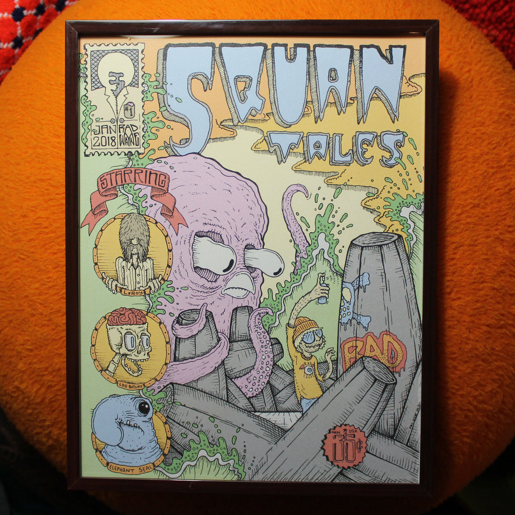 SQUAN TALES #1 limited edition art prints