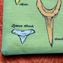 Fossil Shark Tooth Identification clutch bag - RadCakes Shirt Printing