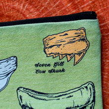 Fossil Shark Tooth Identification clutch bag - RadCakes Shirt Printing