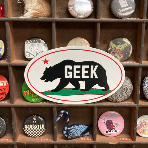 California Bear Geek sticker for sale