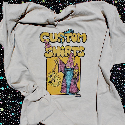 radcakes manasquan New Jersey custom shirt printing tshirts wizard tee design