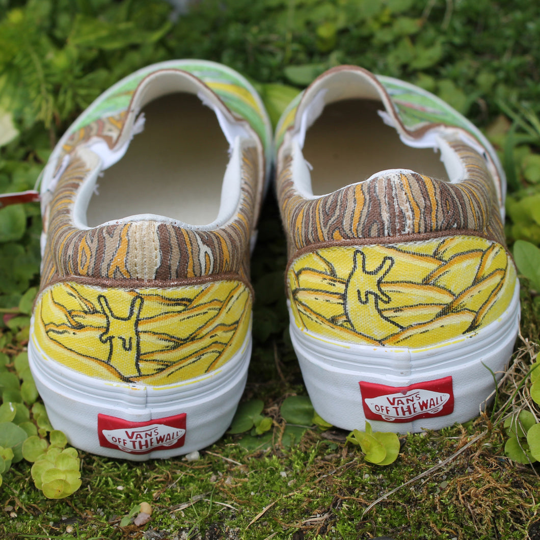 Custom sales yellow vans