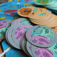 RadCakes round sticker 3-pack - RadCakes Shirt Printing