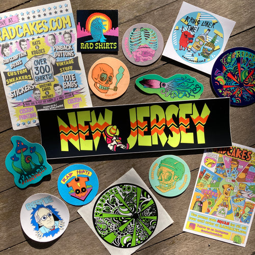 New Jersey bumper sticker South of the Border sticker for sale NJ trippy designs RAD shirts Radcakes