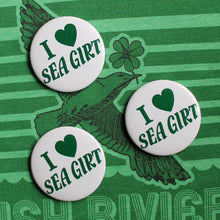 I Love Sea Girt pinback button - RadCakes Shirt Printing