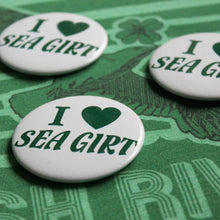 I Love Sea Girt pinback button - RadCakes Shirt Printing