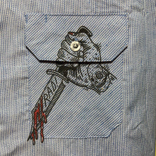 Dagger pocket shirt design for sale tattoo style art by Space Bat Killer