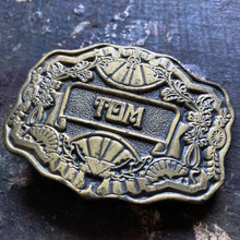 Vintage Oden Inc Belt Buckle with name TOM for sale THOMAS