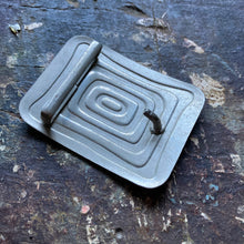 Stamped Enamel belt buckle