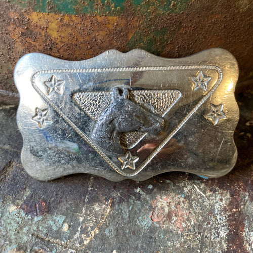 Vintage Western belt buckle by Chambers Co.