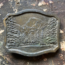 1977 Yellowstone National Park belt buckle by Indiana Metal Craft