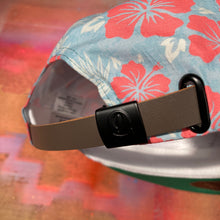 Aloha Rope Cap with Red Hibiscus Flowers