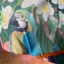 Aloha Rope Cap with Parrots