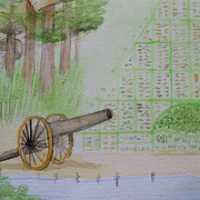 National Guard Training Center in Sea Girt NJ watercolor map for sale by Ryan Wade