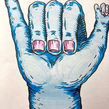 "Hang Loose" original hand drawn piece