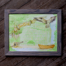Sea Girt Map watercolor limited edition print