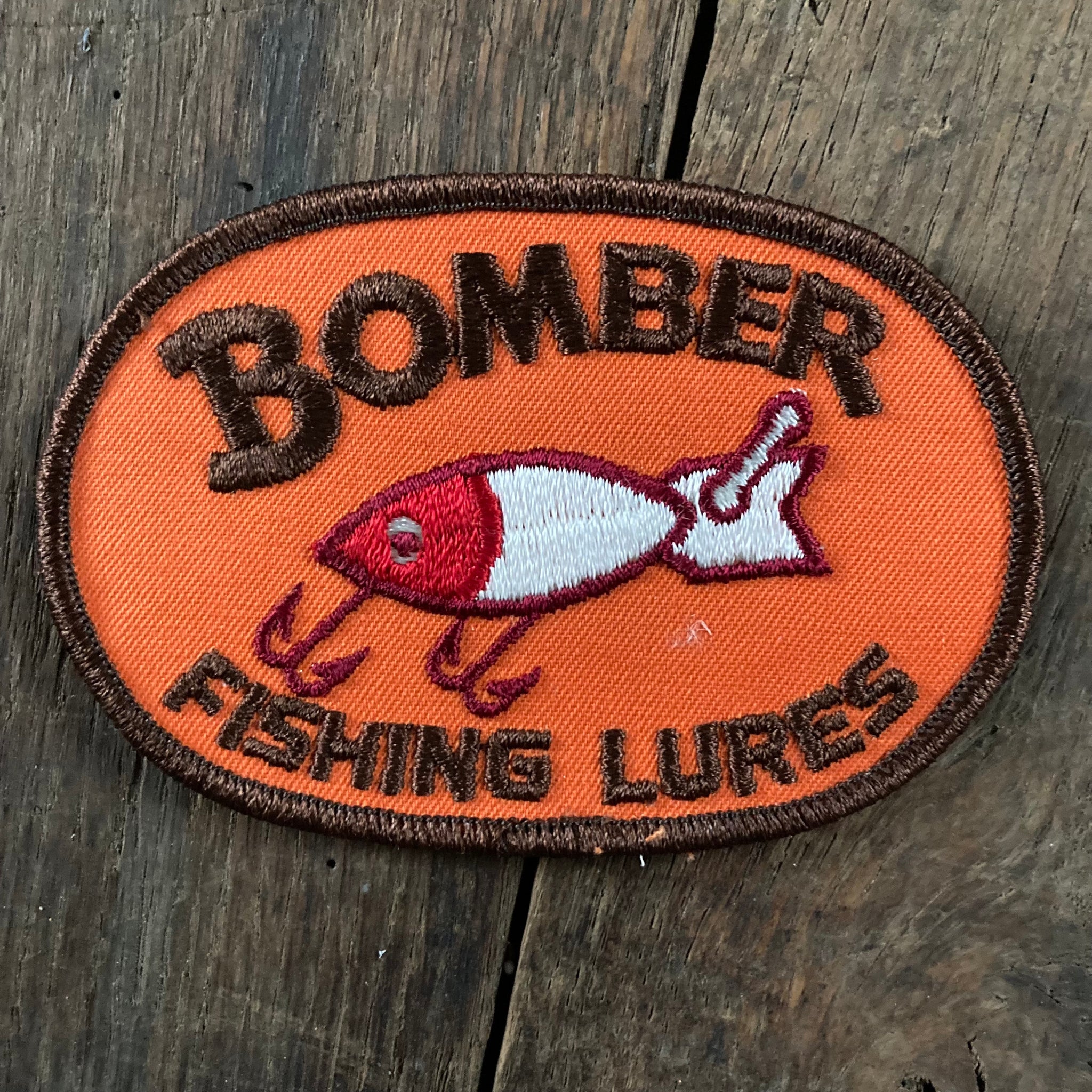 Vintage Bomber Fishing Lures fishing patch RAD Shirts Custom Printing