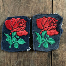 2 Vintage Rose patches