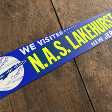 Vintage NAS Lakehurst New Jersey bumper sticker
