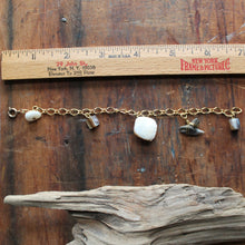 Fossil Tiger Shark Tooth and Shell charm bracelet 001 - RadCakes Shirt Printing
