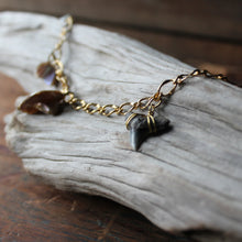 Fossil Tiger Shark Tooth and Shell charm bracelet 002 - RadCakes Shirt Printing
