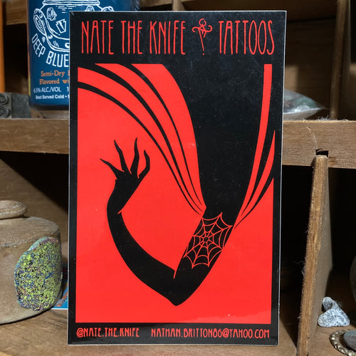 Nate the Knife Tattoo sticker